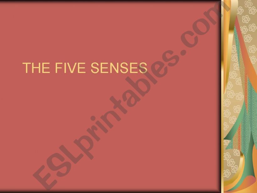 5 senses powerpoint