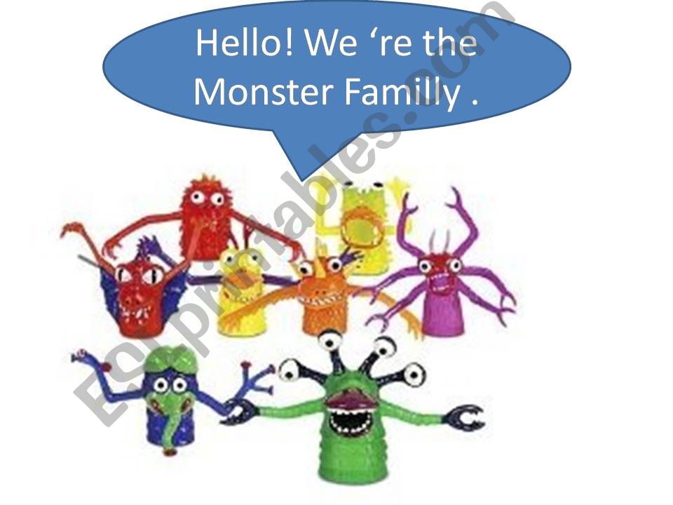 MONSTER FAMILY powerpoint