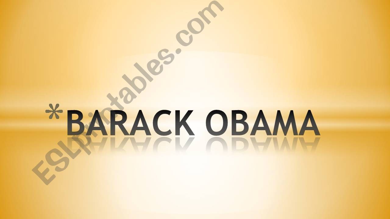 Barack Obama powerpoint