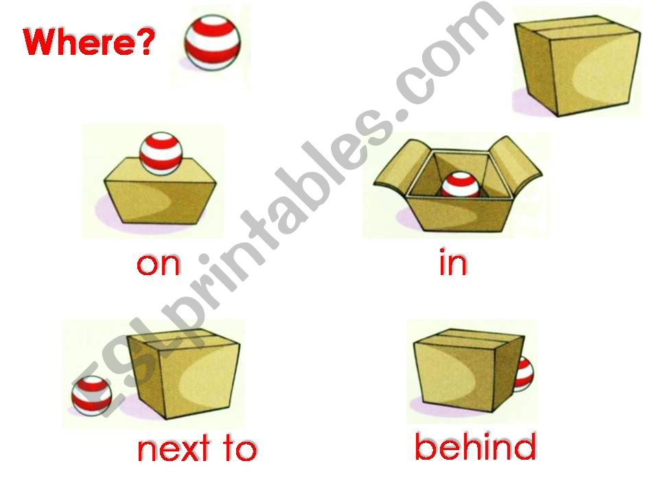 Preposition of place powerpoint