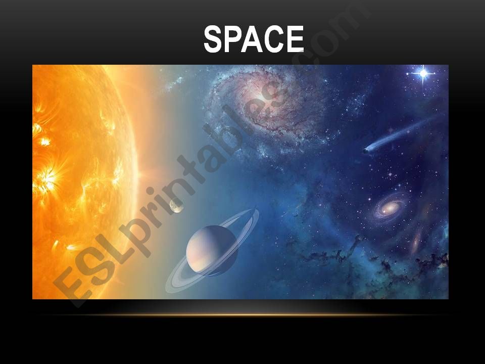 Rhyme poem about space/ space vocabularies