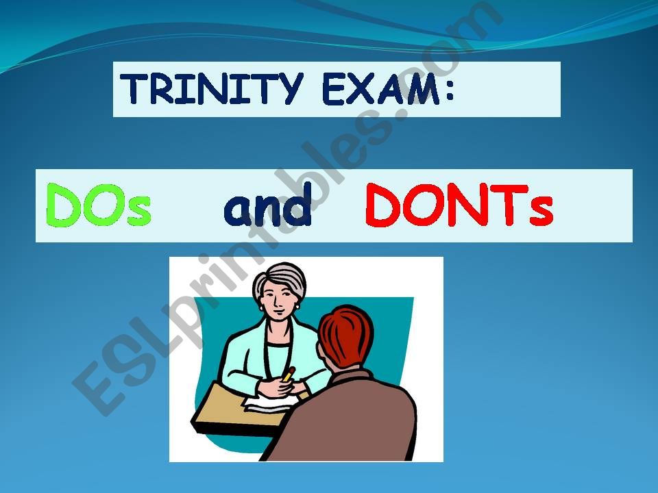 TRINITY ESOL Exam Tips and Hints Part 1