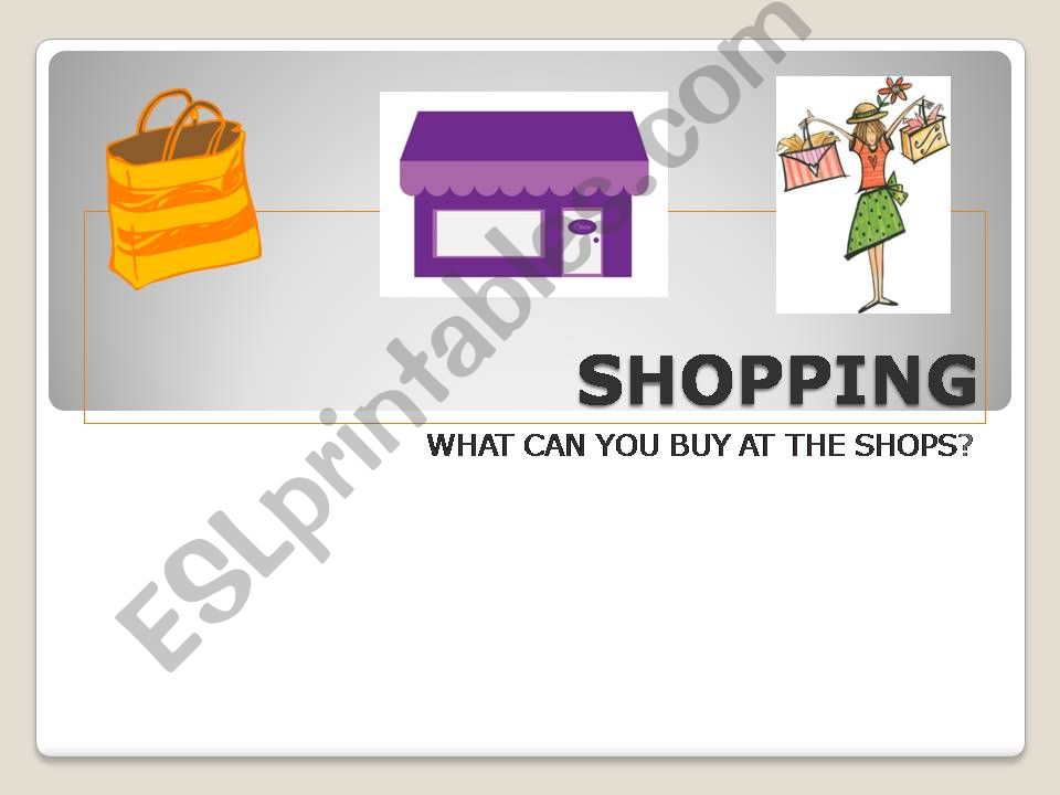 SHOPPING powerpoint