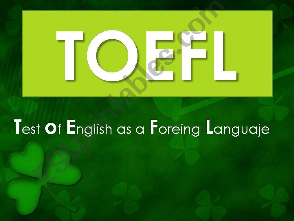 TOEFL STRATEGIES powerpoint