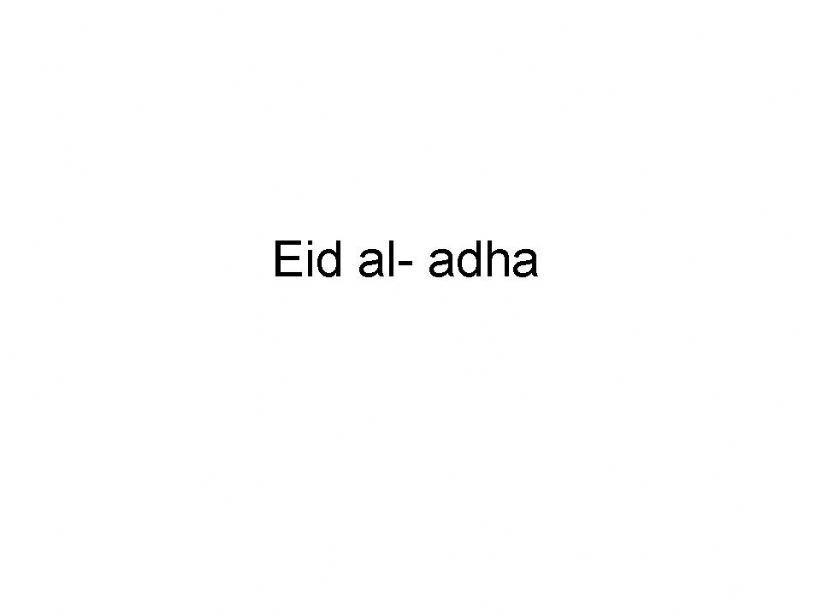 eid aladha powerpoint