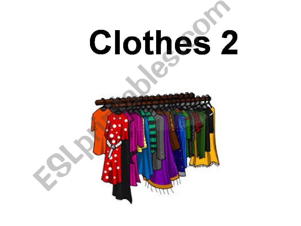 Clothes (Part 2) powerpoint