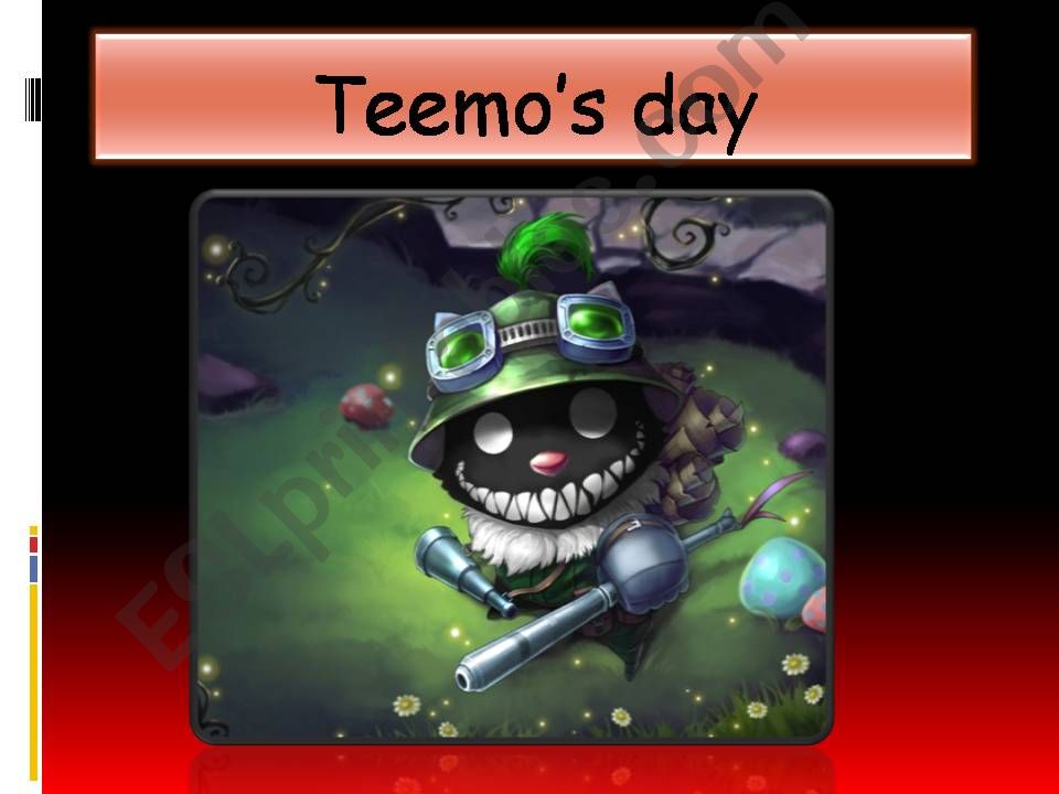 Daily routines: Teemos Day powerpoint
