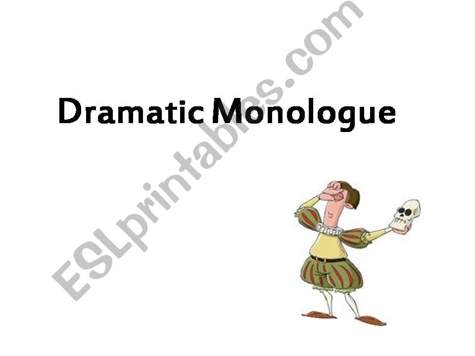 Dramatic Monologue powerpoint