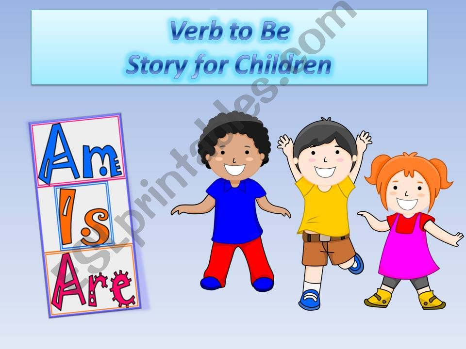 Verb to be Family Story for Children