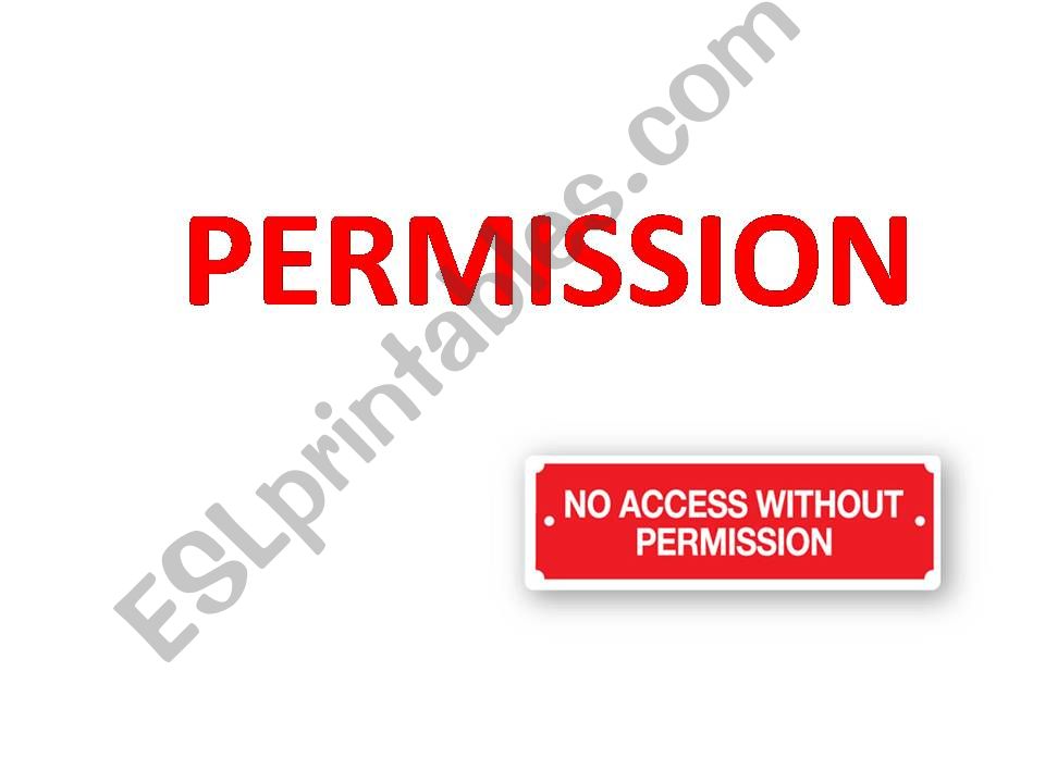 Permission powerpoint