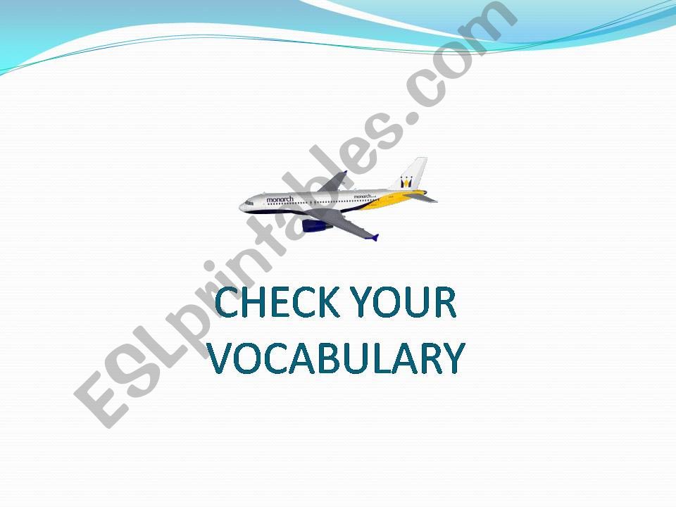 Airport Vocabulary  2nd part powerpoint