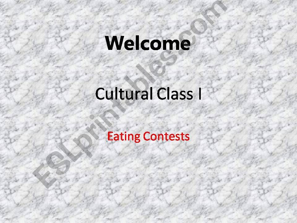 Eating Contests powerpoint