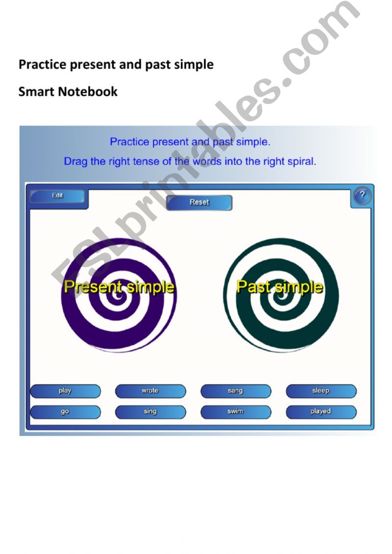 Present and past simple powerpoint