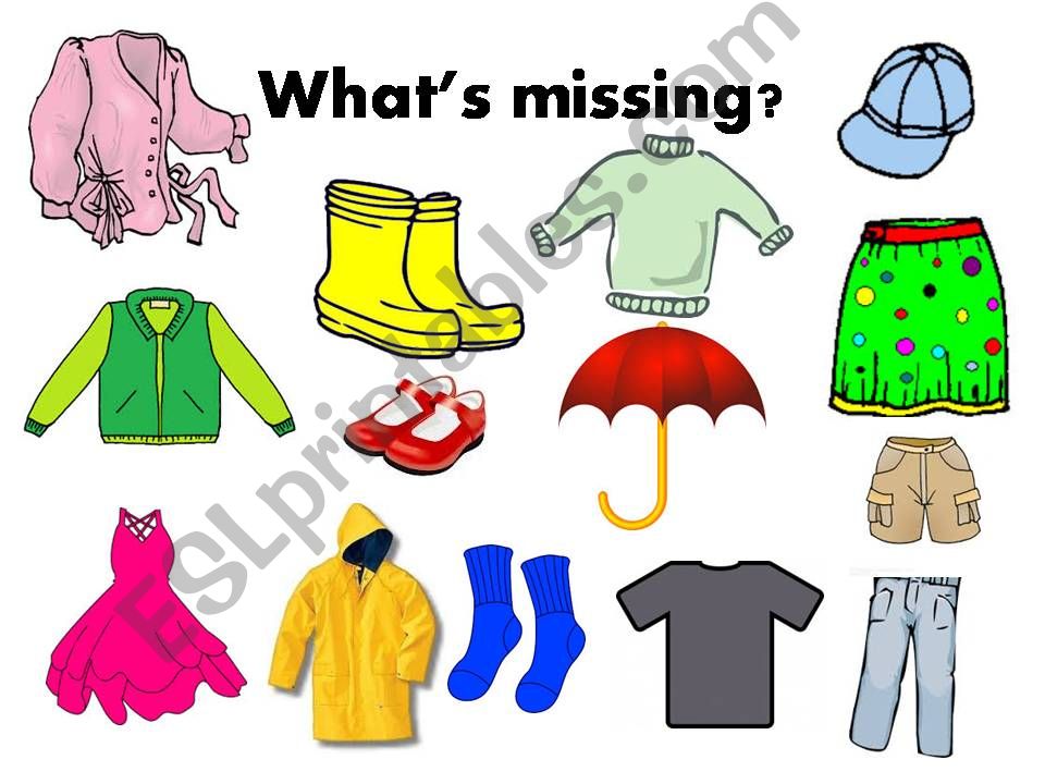 game clothing What is missing?