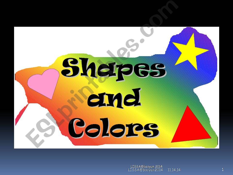 Colors and Shape powerpoint