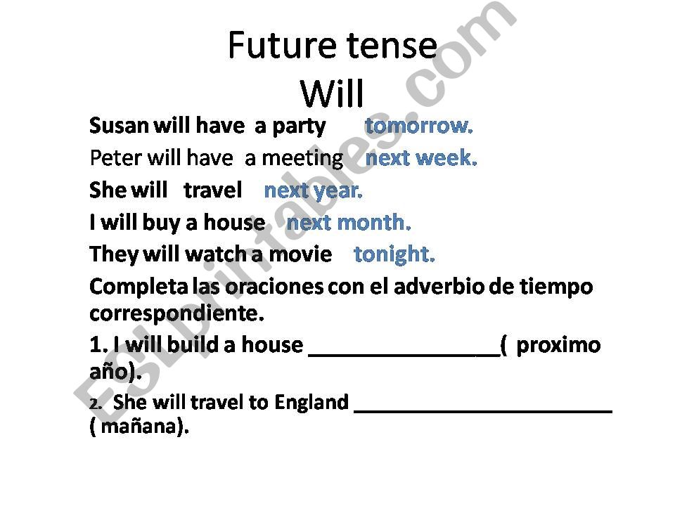 the simple future powerpoint