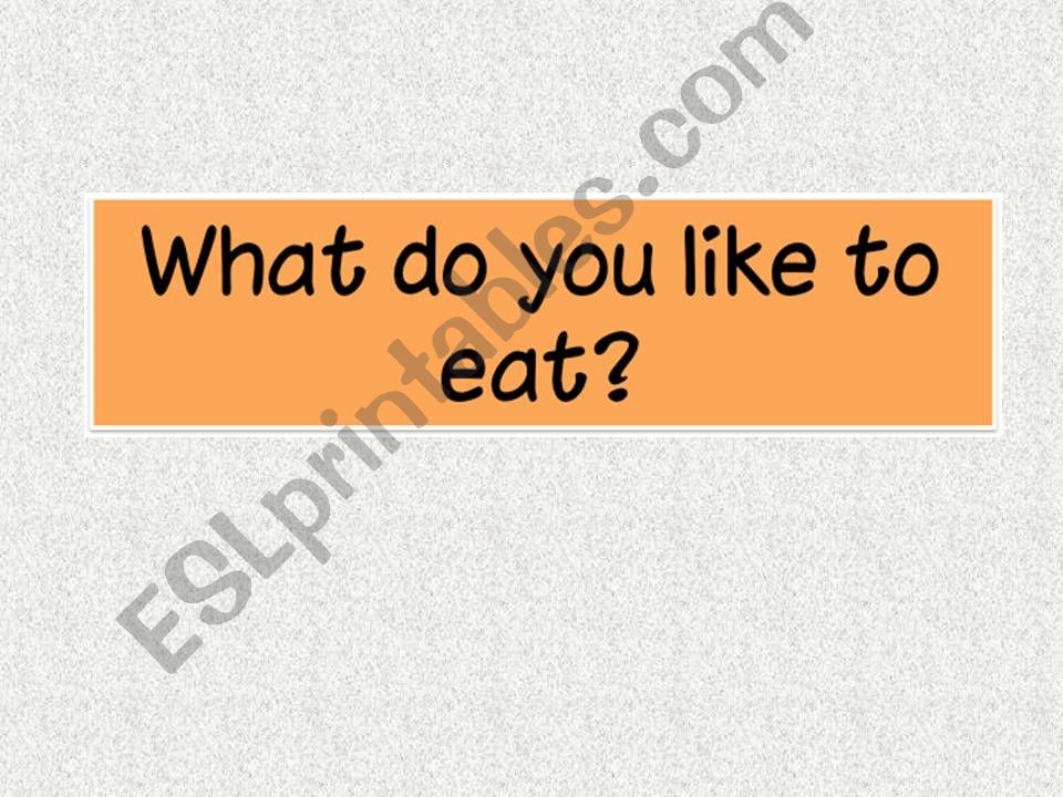 Food - types powerpoint