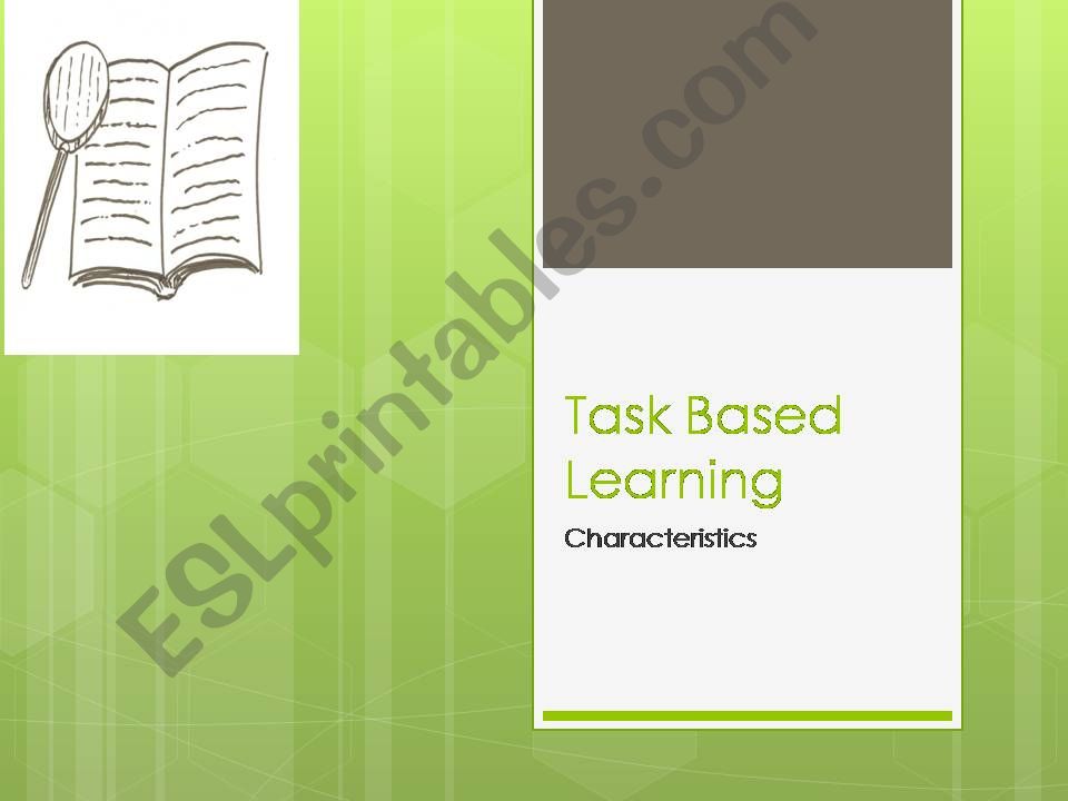 Task Based Learning powerpoint