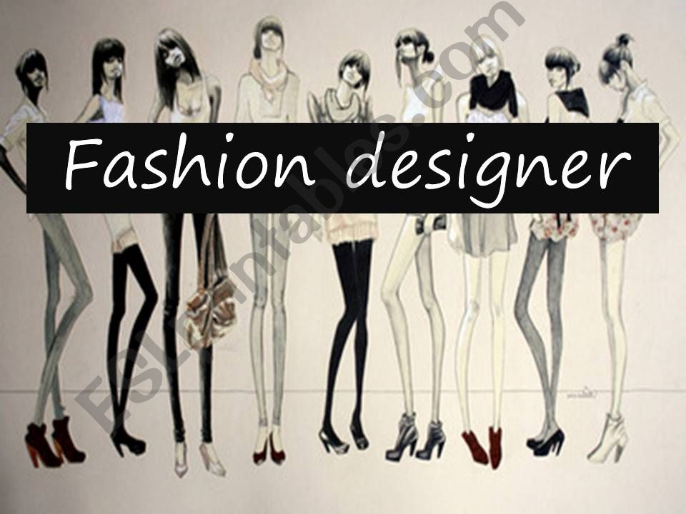 jobs- fashion designer powerpoint