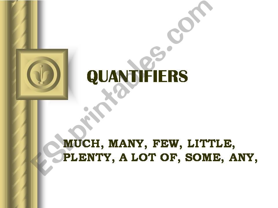 QUANTIFIERS powerpoint