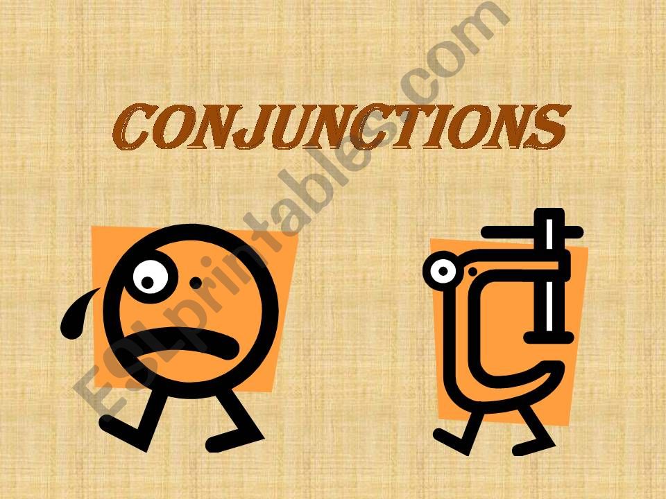 Conjunctions Powerpoint with simple notes and simple exercises