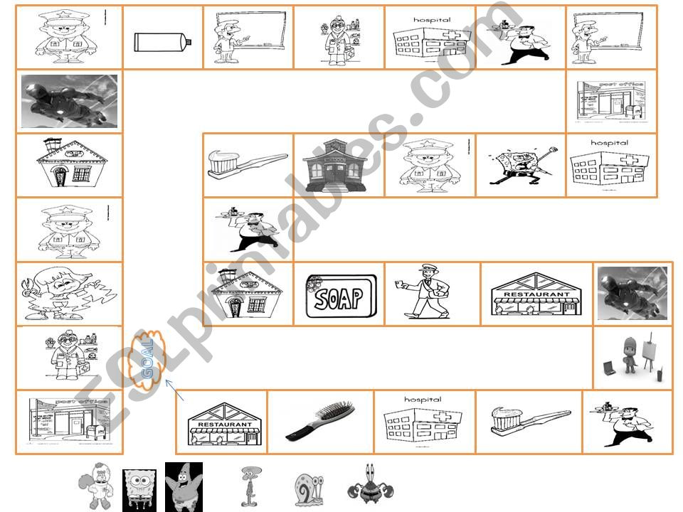 Places, verbs and jobs powerpoint