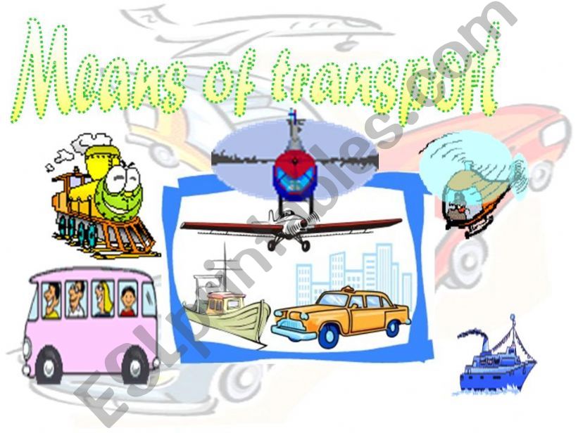 MEANS OF TRANSPORT powerpoint