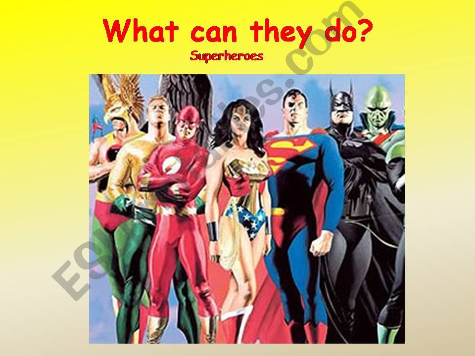 Superheroes powerpoint
