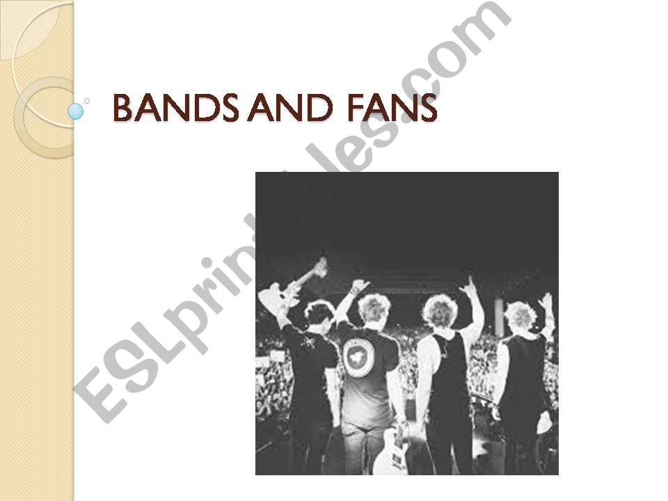 Music and Fans powerpoint