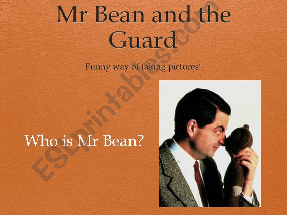 Mr Bean and the Guardsman powerpoint