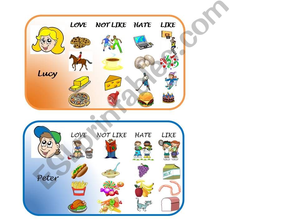 Like, hate, love powerpoint