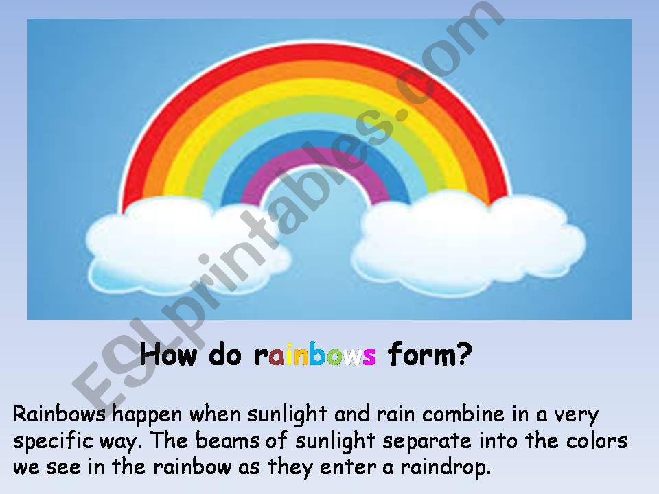 story: The Rainbow powerpoint
