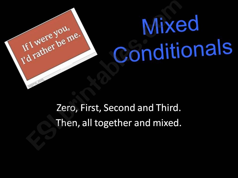Mixed Conditionals powerpoint