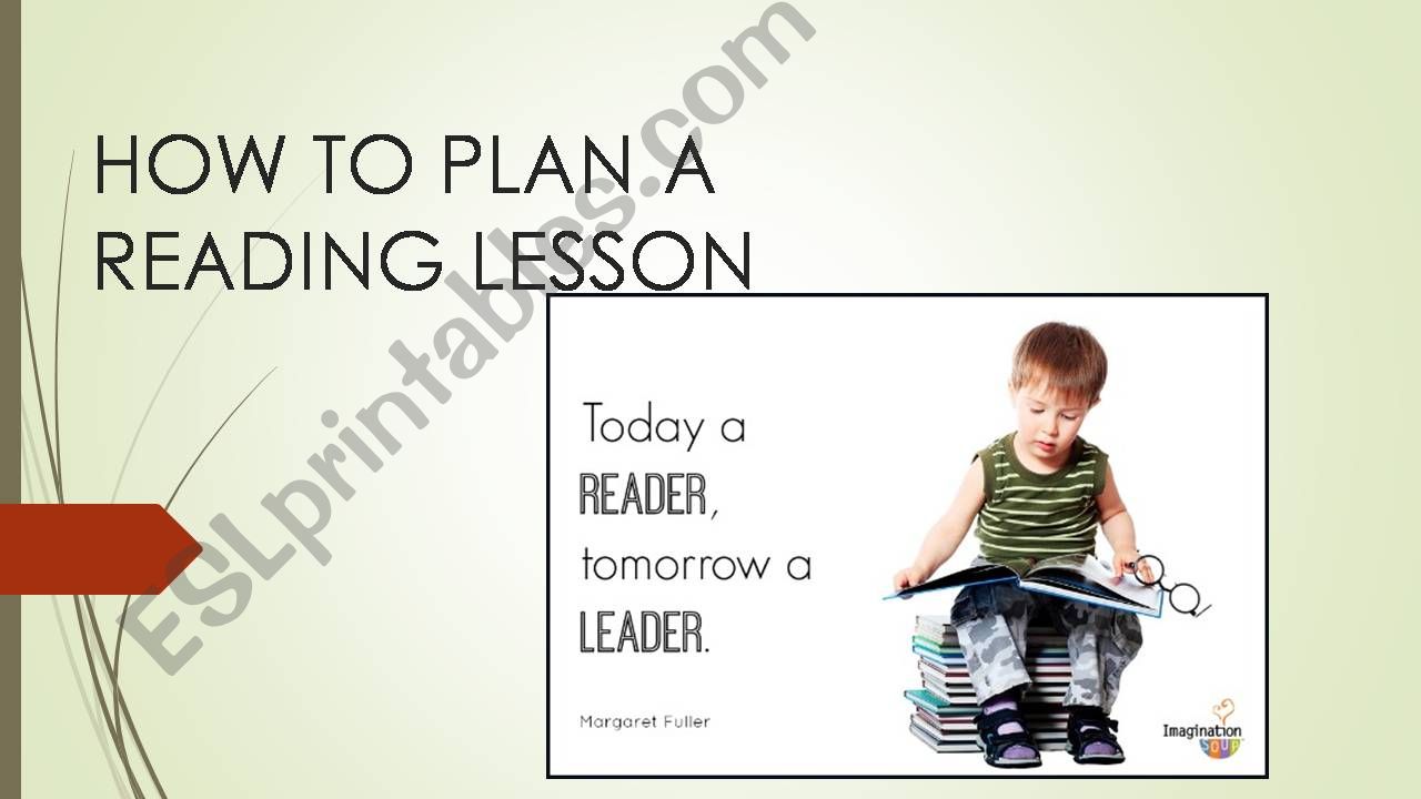 HOW TO PLAN A READING LESSON powerpoint