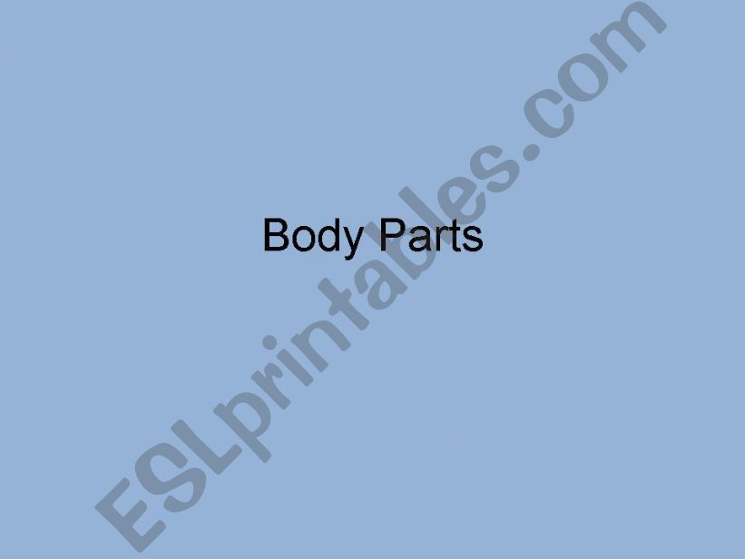 Body Parts and Winter Clothes powerpoint