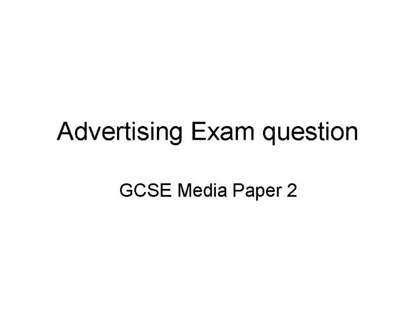 Media studies gcse exam revision