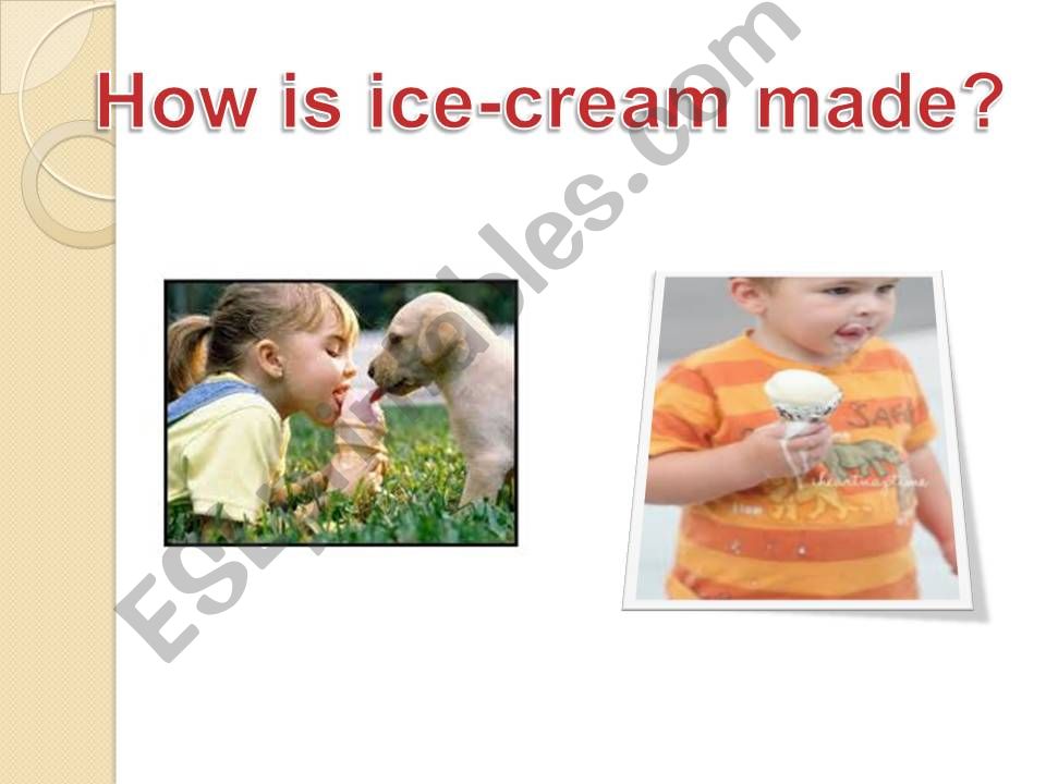 ICE CREAM. HOW IS IT MADE? powerpoint