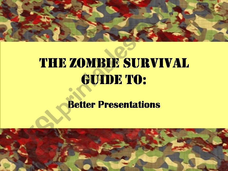 Zombie Presentation Skills powerpoint