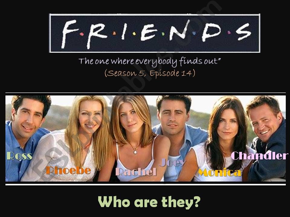 Friends - The One Where Everybody Finds Out (Part 1)