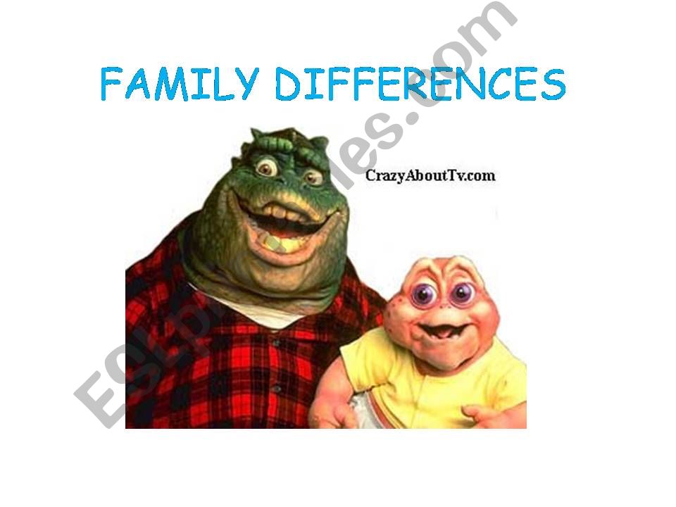 Family diferences powerpoint