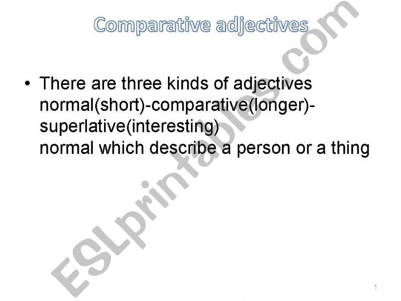 adjectives powerpoint
