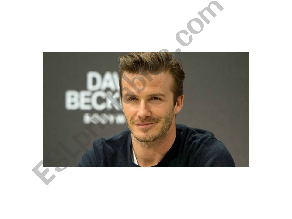 Simple Past - David Beckham powerpoint
