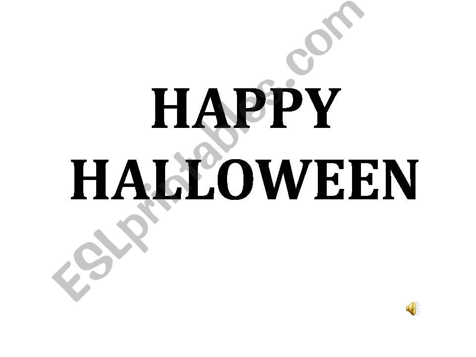 HALLOWEEN powerpoint