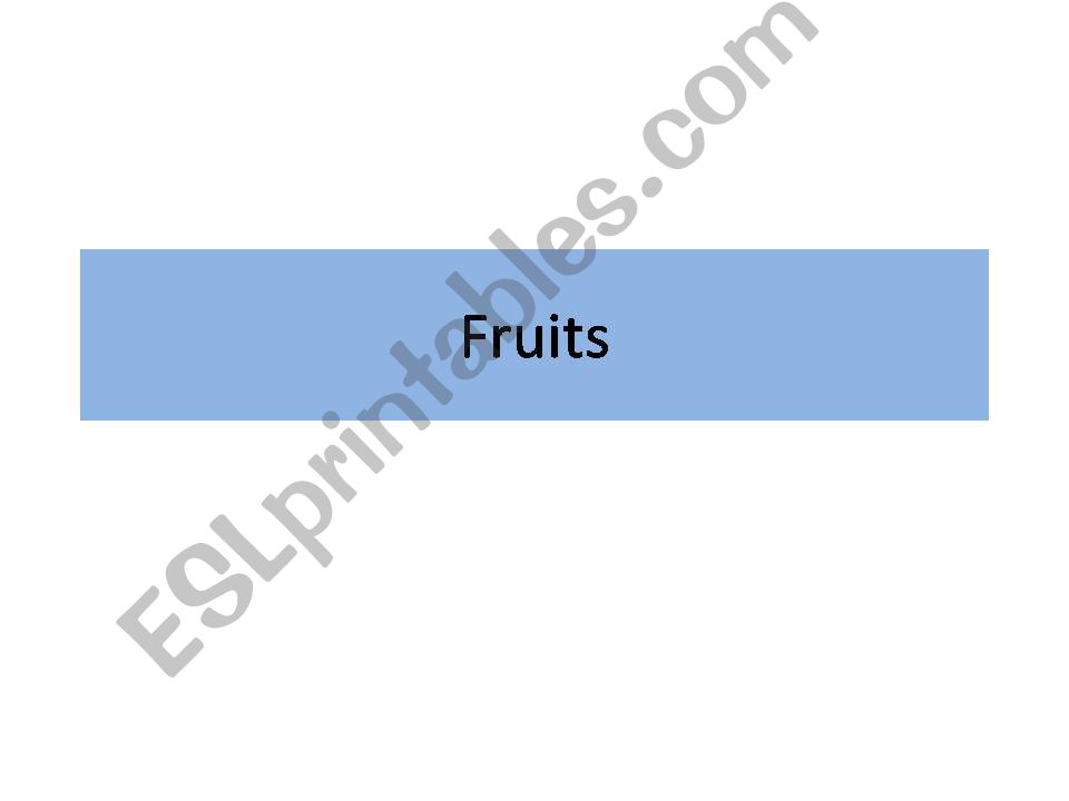 fruits powerpoint