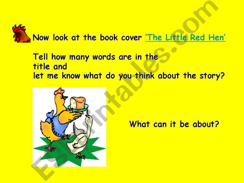 the little red hen powerpoint
