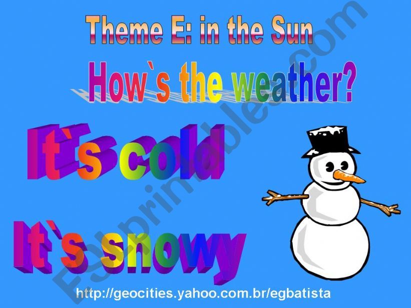 Hows the weather powerpoint