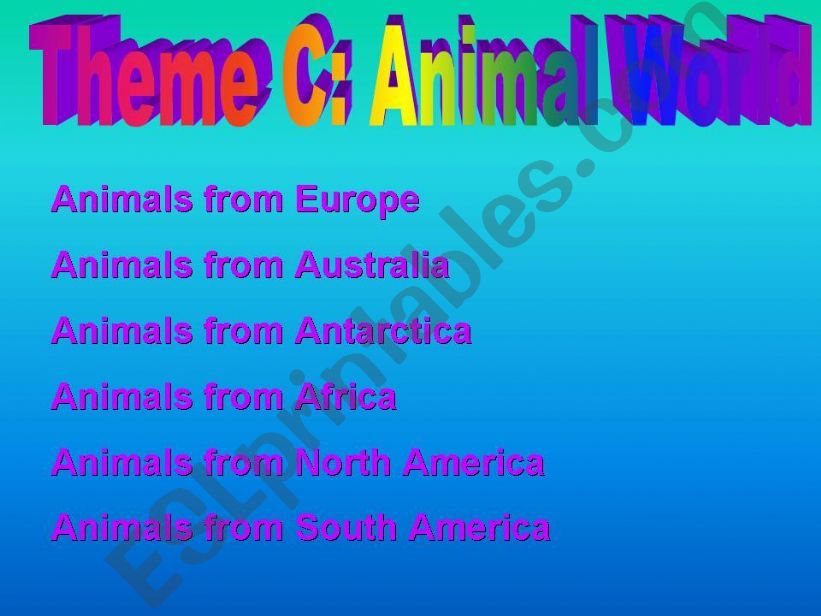 Animals and what they can do powerpoint
