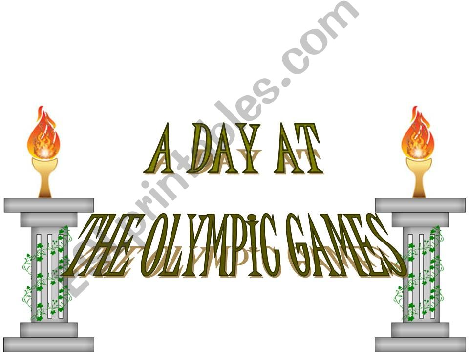 A day at the Olympic Games powerpoint
