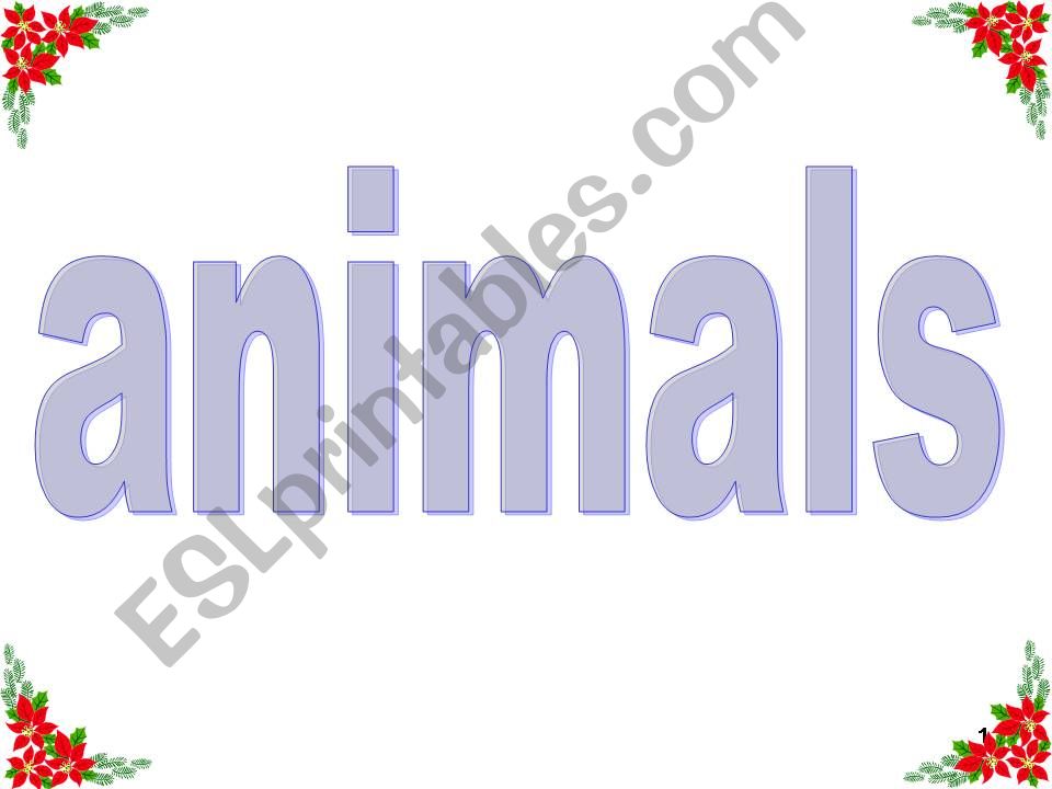 animals powerpoint