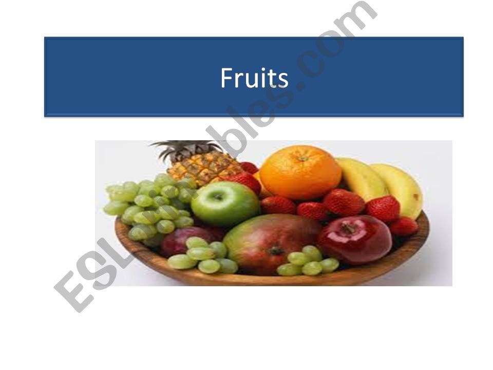 Fruits powerpoint